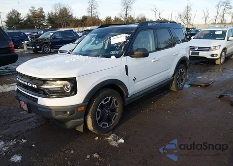 2021 Ford Bronco Sport Outer Banks из США, поврежденный, VIN 3FMCR9C68MRA60696